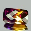 30.47 Ct IF Checkerboard Hydrothermal Bi Color Ametrine