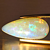 Natural Multi-Color Play Of Colour Opal Gemstone 3.51 Ct. Pear Cabochon Shape 17.6 x 8.4 Mm Natural Multi-Color Play Of Colour Opal Gemstone 3.51 Ct. Pear Cabochon Shape 17.6 x 8.4 Mm
