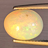 Natural Multi-Color Play Of Colour Opal Gemstone 1.88 Ct. Oval Cabochon Shape 10.5 x 8.6 Mm Natural Multi-Color Play Of Colour Opal Gemstone 1.88 Ct. Oval Cabochon Shape 10.5 x 8.6 Mm
