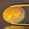 Natural Multi-Color Play Of Colour Opal Gemstone 2.20 Ct. Oval Cabochon Shape 11.5 x 9.5 Mm Natural Multi-Color Play Of Colour Opal Gemstone 2.20 Ct. Oval Cabochon Shape 11.5 x 9.5 Mm