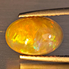 Natural Multi-Color Play Of Colour Opal Gemstone 2.27 Ct. Oval Cabochon Shape 11.7 x 8 Mm. Natural Multi-Color Play Of Colour Opal Gemstone 2.27 Ct. Oval Cabochon Shape 11.7 x 8 Mm.