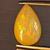 Natural Multi-Color Play Of Colour Opal Gemstone 3.27 Ct. Pear Cabochon Shape 14.9 x 9.8 Mm. Natural Multi-Color Play Of Colour Opal Gemstone 3.27 Ct. Pear Cabochon Shape 14.9 x 9.8 Mm.