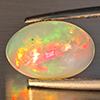 Natural Multi-Color Play Of Colour Opal Gemstone 1.79 Ct. Oval Cabochon Shape 11.1 x 7.5 Mm Natural Multi-Color Play Of Colour Opal Gemstone 1.79 Ct. Oval Cabochon Shape 11.1 x 7.5 Mm