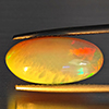 Natural Multi-Color Play Of Colour Opal Gemstone 5.36 Ct. Oval Cabochon Shape 17.3 x 8.8 Mm Natural Multi-Color Play Of Colour Opal Gemstone 5.36 Ct. Oval Cabochon Shape 17.3 x 8.8 Mm