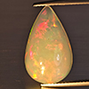 Natural Multi-Color Play Of Colour Opal Gemstone 8.32 Ct. Pear Cabochon Shape 20 x 12.3 Mm Natural Multi-Color Play Of Colour Opal Gemstone 8.32 Ct. Pear Cabochon Shape 20 x 12.3 Mm