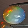 Natural Multi-Color Play Of Colour Opal Gemstone 3.43 Ct. Oval Cabochon Shape 12.1 x 9.8 Mm Natural Multi-Color Play Of Colour Opal Gemstone 3.43 Ct. Oval Cabochon Shape 12.1 x 9.8 Mm