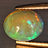 Natural Multi-Color Play Of Colour Opal Gemstone 1.41 Ct. Oval Cabochon Shape 9.2 x 7.3 Mm Natural Multi-Color Play Of Colour Opal Gemstone 1.41 Ct. Oval Cabochon Shape 9.2 x 7.3 Mm