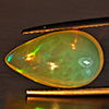 Natural Multi-Color Play Of Colour Opal Gemstone 4.98 Ct. Pear Cabochon Shape 16.4 x 9.7 Mm Natural Multi-Color Play Of Colour Opal Gemstone 4.98 Ct. Pear Cabochon Shape 16.4 x 9.7 Mm