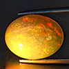Natural Multi Color Opal 6.30 Ct. Oval Cabochon Shape 16.3 x 12.5 Mm Gemstone from Ethiopia Natural Multi Color Opal 6.30 Ct. Oval Cabochon Shape 16.3 x 12.5 Mm Gemstone from Ethiopia