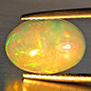 Natural Multi-Color Play Of Colour Opal Gemstone 2.83 Ct. Oval Cabochon Shape 13.5 x 9.3 Mm Natural Multi-Color Play Of Colour Opal Gemstone 2.83 Ct. Oval Cabochon Shape 13.5 x 9.3 Mm