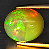 Natural Multi Color Opal 4.75 Ct. Oval Cabochon Shape 13 x 11.2 Mm Gemstone from Ethiopia Natural Multi Color Opal 4.75 Ct. Oval Cabochon Shape 13 x 11.2 Mm Gemstone from Ethiopia