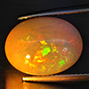 Natural Multi Color Opal 5.18 Ct. Oval Cabochon Shape 14.7 x 11.1 Mm Gemstone from Ethiopia Natural Multi Color Opal 5.18 Ct. Oval Cabochon Shape 14.7 x 11.1 Mm Gemstone from Ethiopia