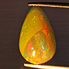 Natural Multi-Color Play Of Colour Opal Gemstone 4.91 Ct. Pear Cabochon Shape 16.8 x 10.5 Mm Natural Multi-Color Play Of Colour Opal Gemstone 4.91 Ct. Pear Cabochon Shape 16.8 x 10.5 Mm