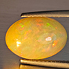 Natural Multi-Color Play Of Colour Opal Gemstone 3.91 Ct. Oval Cabochon Shape 12.9 x 10.1 Mm. Natural Multi-Color Play Of Colour Opal Gemstone 3.91 Ct. Oval Cabochon Shape 12.9 x 10.1 Mm.