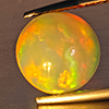Natural Multi-Color Play Of Colour Opal Gemstone 3.78 Ct. Round Cabochon Shape 10.3 Mm Natural Multi-Color Play Of Colour Opal Gemstone 3.78 Ct. Round Cabochon Shape 10.3 Mm