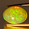 Natural Multi-Color Play Of Colour Opal Gemstone 4.35 Ct. Oval Cabochon Shape 14 x 10 Mm Natural Multi-Color Play Of Colour Opal Gemstone 4.35 Ct. Oval Cabochon Shape 14 x 10 Mm