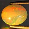 Natural Multi-Color Play Of Colour Opal Gemstone 1.53 Ct. Oval Cabochon Shape 9.5 x 8 Mm Natural Multi-Color Play Of Colour Opal Gemstone 1.53 Ct. Oval Cabochon Shape 9.5 x 8 Mm