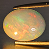 Natural Multi-Color Play Of Colour Opal Gemstone 2.26 Ct. Oval Cabochon Shape 12.5 x 9.7 Mm Natural Multi-Color Play Of Colour Opal Gemstone 2.26 Ct. Oval Cabochon Shape 12.5 x 9.7 Mm