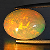Natural Multi-Color Play Of Colour Opal Gemstone 3.38 Ct. Oval Cabochon Shape 13 x 9.7 Mm Natural Multi-Color Play Of Colour Opal Gemstone 3.38 Ct. Oval Cabochon Shape 13 x 9.7 Mm