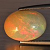Natural Multi-Color Play Of Colour Opal Gemstone 3.90 Ct. Oval Cabochon Shape 12.9 x 9.5 Mm Natural Multi-Color Play Of Colour Opal Gemstone 3.90 Ct. Oval Cabochon Shape 12.9 x 9.5 Mm