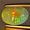Natural Multi-Color Play Of Colour Opal Gemstone 4.15 Ct. Oval Cabochon Shape 13.3 x 9.4 Mm Natural Multi-Color Play Of Colour Opal Gemstone 4.15 Ct. Oval Cabochon Shape 13.3 x 9.4 Mm