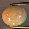 Natural Multi-Color Play Of Colour Opal Gemstone 3.20 Ct. Oval Cabochon Shape 13.5 x 11.1 Mm Natural Multi-Color Play Of Colour Opal Gemstone 3.20 Ct. Oval Cabochon Shape 13.5 x 11.1 Mm