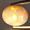 Natural Multi-Color Play Of Colour Opal Gemstone 1.96 Ct. Oval Cabochon Shape 9.7 x 7.8 Mm Natural Multi-Color Play Of Colour Opal Gemstone 1.96 Ct. Oval Cabochon Shape 9.7 x 7.8 Mm