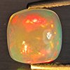 Natural Multi-Color Play Of Colour Opal Gemstone 1.02 Ct. Octagon Cabochon Shape 7 x 7 Mm Natural Multi-Color Play Of Colour Opal Gemstone 1.02 Ct. Octagon Cabochon Shape 7 x 7 Mm
