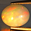 Natural Multi-Color Play Of Colour Opal Gemstone 1.63 Ct. Oval Cabochon Shape 10 x 8.3 Mm. Natural Multi-Color Play Of Colour Opal Gemstone 1.63 Ct. Oval Cabochon Shape 10 x 8.3 Mm.