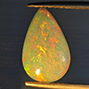 Natural Multi-Color Play Of Colour Opal Gemstone 2.18 Ct. Pear Cabochon Shape 14.9 x 9.5 Mm. Natural Multi-Color Play Of Colour Opal Gemstone 2.18 Ct. Pear Cabochon Shape 14.9 x 9.5 Mm.