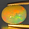 Natural Multi-Color Play Of Colour Opal Gemstone 1.48 Ct. Oval Cabochon Shape 9.6 x 7.6 Mm Natural Multi-Color Play Of Colour Opal Gemstone 1.48 Ct. Oval Cabochon Shape 9.6 x 7.6 Mm