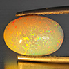 Natural Multi-Color Play Of Colour Opal Gemstone 1.57 Ct. Oval Cabochon Shape 11.6 x 8 Mm Natural Multi-Color Play Of Colour Opal Gemstone 1.57 Ct. Oval Cabochon Shape 11.6 x 8 Mm