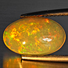 Natural Multi-Color Play Of Colour Opal Gemstone 2.84 Ct. Oval Cabochon Shape 13.7 x 8.7 Mm Natural Multi-Color Play Of Colour Opal Gemstone 2.84 Ct. Oval Cabochon Shape 13.7 x 8.7 Mm