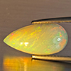 Natural Multi-Color Play Of Colour Opal Gemstone 3.09 Ct. Pear Cabochon Shape 17.2 x 8.6 Mm Natural Multi-Color Play Of Colour Opal Gemstone 3.09 Ct. Pear Cabochon Shape 17.2 x 8.6 Mm