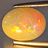 Natural Multi-Color Play Of Colour Opal Gemstone 2.62 Ct. Oval Cabochon Shape 11.8 x 9.1 Mm. Natural Multi-Color Play Of Colour Opal Gemstone 2.62 Ct. Oval Cabochon Shape 11.8 x 9.1 Mm.