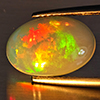 Natural Multi-Color Play Of Colour Opal Gemstone 2.28 Ct. Oval Cabochon Shape 13.5 x 9.2 Mm. Natural Multi-Color Play Of Colour Opal Gemstone 2.28 Ct. Oval Cabochon Shape 13.5 x 9.2 Mm.