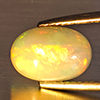 Natural Multi-Color Play Of Colour Opal Gemstone 1.50 Ct. Oval Cabochon Shape 10.6 x 7.4 Mm. Natural Multi-Color Play Of Colour Opal Gemstone 1.50 Ct. Oval Cabochon Shape 10.6 x 7.4 Mm.