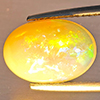 Natural Multi-Color Play Of Colour Opal Gemstone 2.03 Ct. Oval Cabochon Shape 11.2 x 7.4 Mm. Natural Multi-Color Play Of Colour Opal Gemstone 2.03 Ct. Oval Cabochon Shape 11.2 x 7.4 Mm.