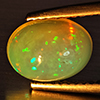 Natural Multi-Color Play Of Colour Opal Gemstone 1.68 Ct. Oval Cabochon Shape 9.4 x 7 Mm. Natural Multi-Color Play Of Colour Opal Gemstone 1.68 Ct. Oval Cabochon Shape 9.4 x 7 Mm.