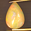 Natural Multi-Color Play Of Colour Opal Gemstone 1.79 Ct. Pear Cabochon Shape 12.5 x 9 Mm. Natural Multi-Color Play Of Colour Opal Gemstone 1.79 Ct. Pear Cabochon Shape 12.5 x 9 Mm.