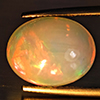 Natural Multi-Color Play Of Colour Opal Gemstone 4.01 Ct. Oval Cabochon Shape 13 x 10.1 Mm. Natural Multi-Color Play Of Colour Opal Gemstone 4.01 Ct. Oval Cabochon Shape 13 x 10.1 Mm.