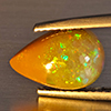 Natural Multi-Color Play Of Colour Opal Gemstone 1.67 Ct. Pear Cabochon Shape 11.4 x 7.9 Mm. Natural Multi-Color Play Of Colour Opal Gemstone 1.67 Ct. Pear Cabochon Shape 11.4 x 7.9 Mm.