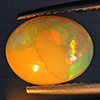 Natural Multi-Color Play Of Colour Opal Gemstone 2.09 Ct. Oval Cabochon Shape 12.1 x 10.1 Mm. Natural Multi-Color Play Of Colour Opal Gemstone 2.09 Ct. Oval Cabochon Shape 12.1 x 10.1 Mm.