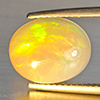 Natural Multi-Color Play Of Colour Opal Gemstone 1.94 Ct. Oval Cabochon Shape 10 x 8.2 Mm. Natural Multi-Color Play Of Colour Opal Gemstone 1.94 Ct. Oval Cabochon Shape 10 x 8.2 Mm.