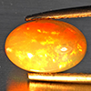 Natural Multi-Color Play Of Colour Opal Gemstone 1.85 Ct. Oval Cabochon Shape 10.5 x 8.2 Mm. Natural Multi-Color Play Of Colour Opal Gemstone 1.85 Ct. Oval Cabochon Shape 10.5 x 8.2 Mm.