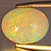 Natural Multi-Color Play Of Colour Opal Gemstone 2.20 Ct. Oval Cabochon Shape 11.5 x 8.7 Mm. Natural Multi-Color Play Of Colour Opal Gemstone 2.20 Ct. Oval Cabochon Shape 11.5 x 8.7 Mm.