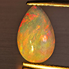 Natural Multi-Color Play Of Colour Opal Gemstone 1.93 Ct. Pear Cabochon Shape 11.8 x 7.8 Mm. Natural Multi-Color Play Of Colour Opal Gemstone 1.93 Ct. Pear Cabochon Shape 11.8 x 7.8 Mm.