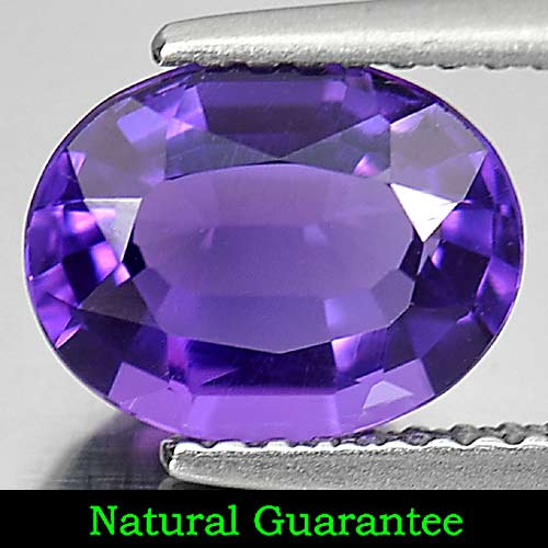 1.75 Ct. Clean Oval Natural Gemstone Purple Amethyst Unheated