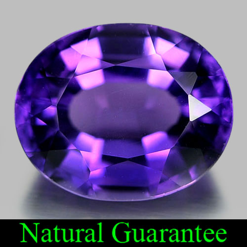 2.55 Ct. Clean Good Natural Gem Purple Amethyst Oval Shape
