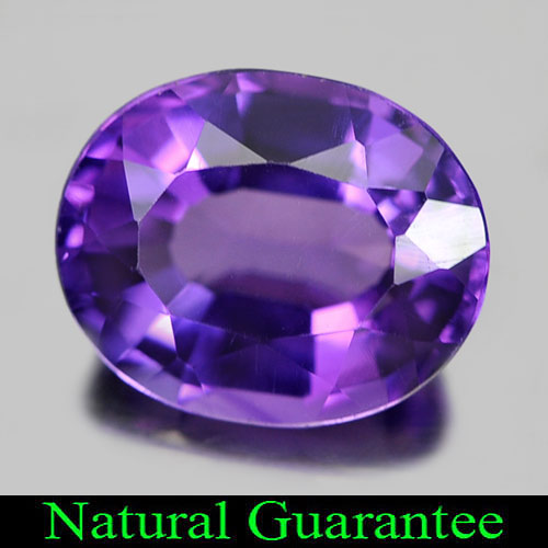 2.44 Ct. Clean Gemstone Natural Purple Amethyst Oval Shape Unheated